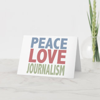 Tarjeta de saludo de Periodismo de Paz Amor