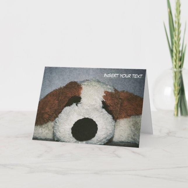 Tarjeta de saludo de perro (Anverso)