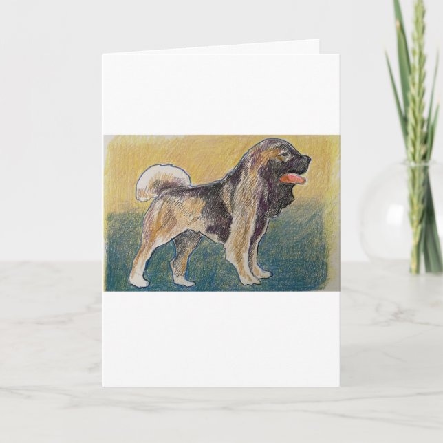 Tarjeta de saludo de perro del Día de Ucrania (Anverso)
