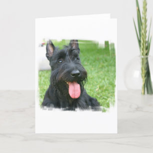 Tarjeta de saludo de Perro Terrier de Escocia