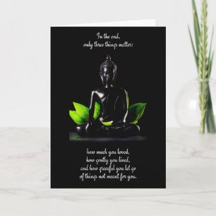Tarjeta de saludo de personalizable Buddha Quote 3