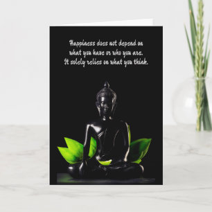 Tarjeta de saludo de personalizable Buddha Quote 4