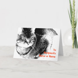 Tarjeta de saludo de Personalizable "Cualquier Oca