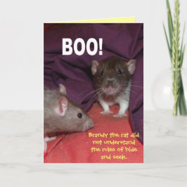 tarjeta de saludo de personalizable de ratas habla