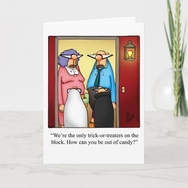 Tarjeta de saludo de Personalizable Halloween (Anverso)