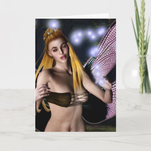 Tarjeta de saludo de Personalizable mágico de medi (Anverso)