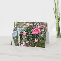Tarjeta de saludo de Personalizable Rosa