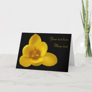 Tarjeta de saludo de Personalizado de Crocus amari