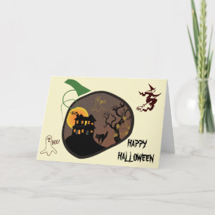 Tarjeta de saludo de Personalizado de Halloween en