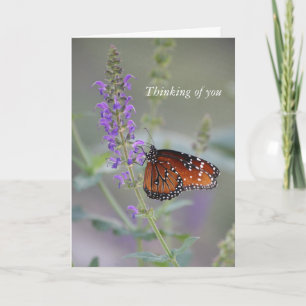 Tarjeta de saludo de Personalizado de mariposa
