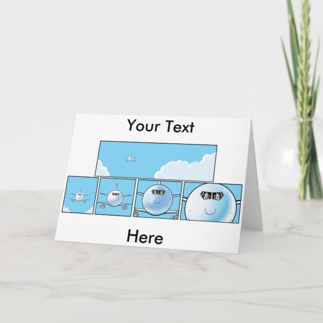 Tarjeta de saludo de Personalizado de pilotos de a (Anverso)