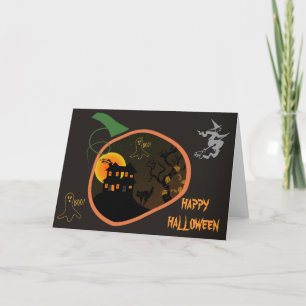 Tarjeta de saludo de Personalizado Haunted House H
