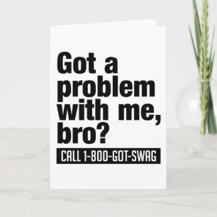 Tarjeta de saludo de personalizado SWAG