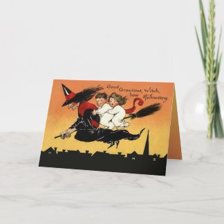 Tarjeta de saludo de personalizado Vintage Hallowe