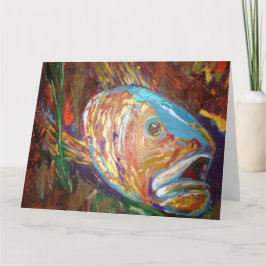 Tarjeta de saludo de pescado, sobres incluidos