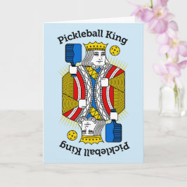 Tarjeta de saludo de Pickleball - Rey de Picklebal