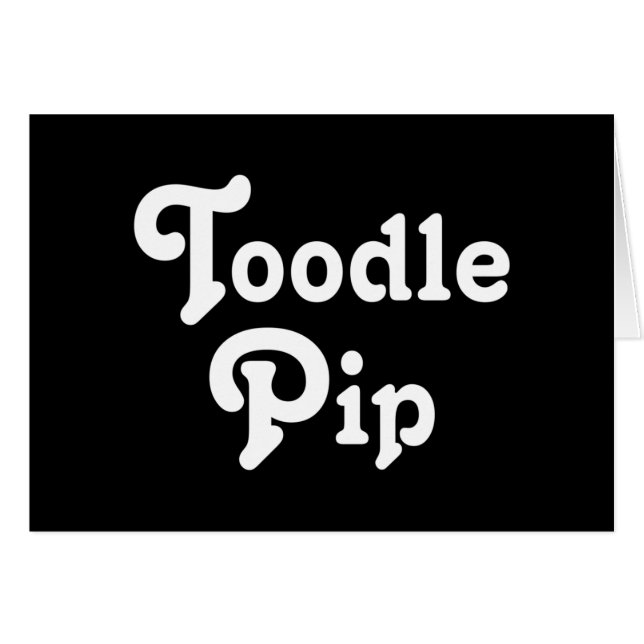 Tarjeta de saludo de pie de fideos (Anverso (Horizontal))