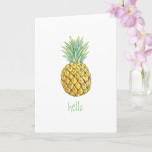 Tarjeta de saludo de Pineapple Hello