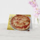 Tarjeta de saludo de pizza de queso (Orchid)