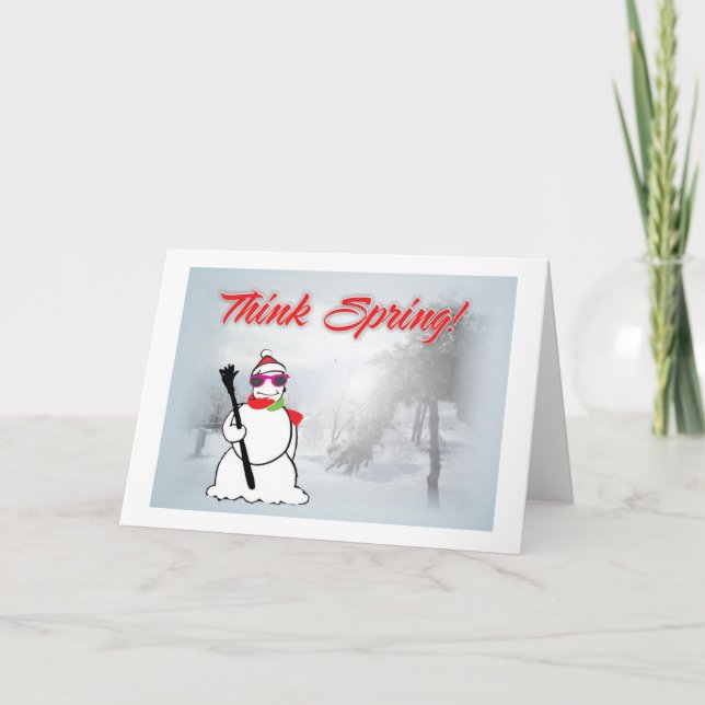 tarjeta de saludo de primavera (Anverso)