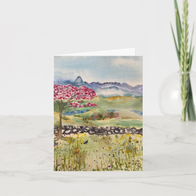 Tarjeta de saludo de primavera - colección de cuat (Anverso)