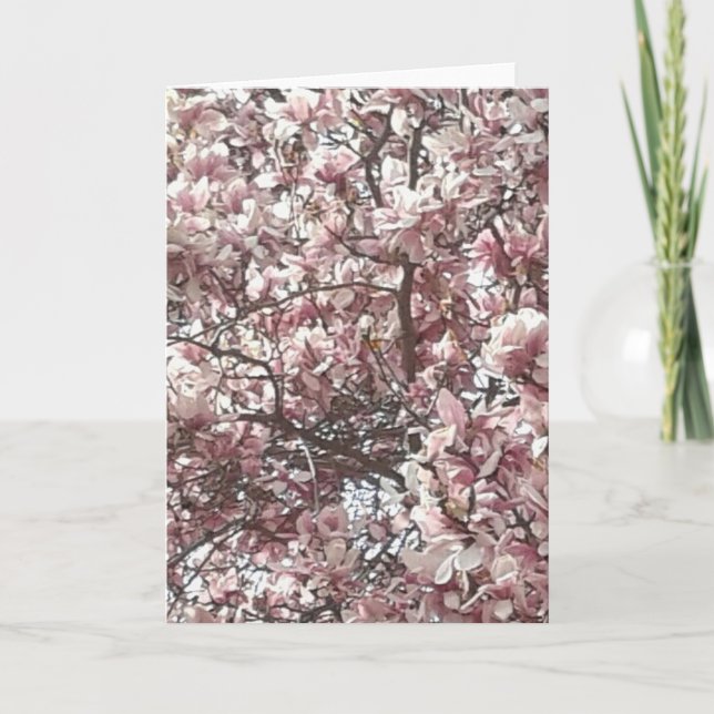 Tarjeta de saludo de primavera para siempre (Anverso)
