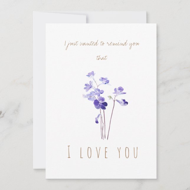 tarjeta de saludo de primrose de capa púrpura acua (Anverso)