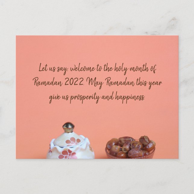 Tarjeta de saludo de Ramadán (Anverso)