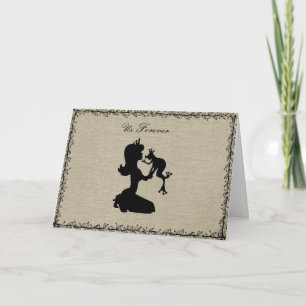 Tarjeta de saludo de Rana Romántica Princesa de Am