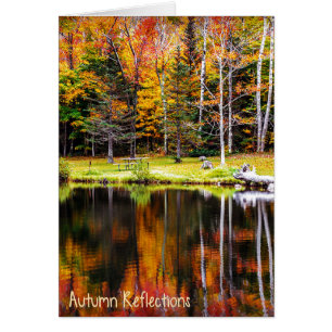 Tarjeta de saludo de Reflexiones de Otoño