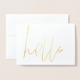 Tarjeta de saludo de Relieve metalizado dorado