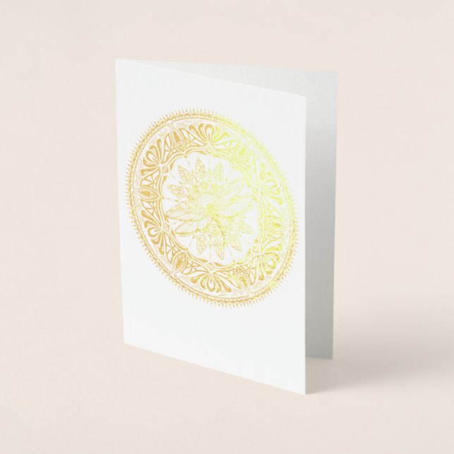 Tarjeta de saludo de Relieve metalizado dorado Dra (Anverso)