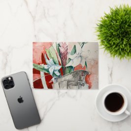 Tarjeta de saludo de Relieve metalizado Pitcher