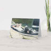 Tarjeta de saludo de reproducción de arte original