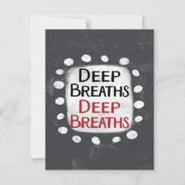 Tarjeta de saludo de respiración profunda
