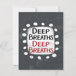 Tarjeta de saludo de respiración profunda