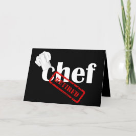 Tarjeta de saludo de retiro de Chef