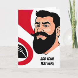 Tarjeta de saludo de Rugby personalizada