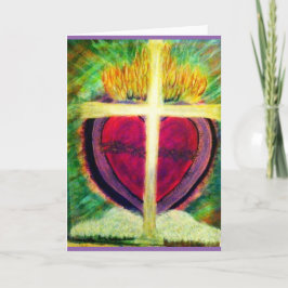 Tarjeta de saludo de Sagrado Corazón