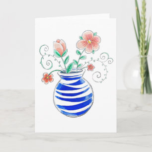 Tarjeta de saludo de saludo de primavera