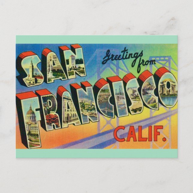 Tarjeta de saludo de San Francisco (Anverso)