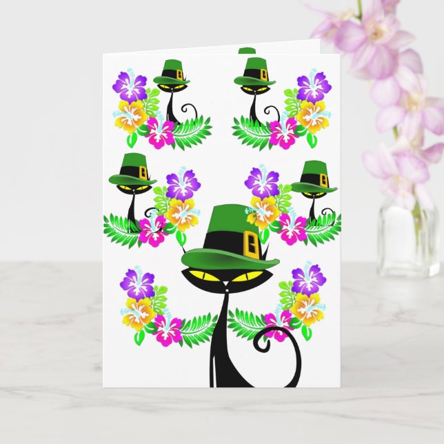 Tarjeta de saludo de San Patricio (Orquídea)