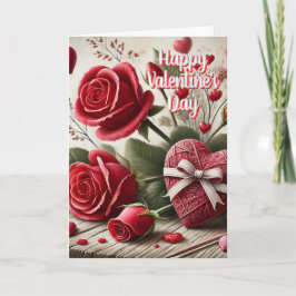 Tarjeta de saludo de San Valentín para mamá Rosas 