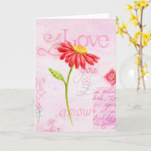 Tarjeta de saludo de San Valentín Religioso de Dai
