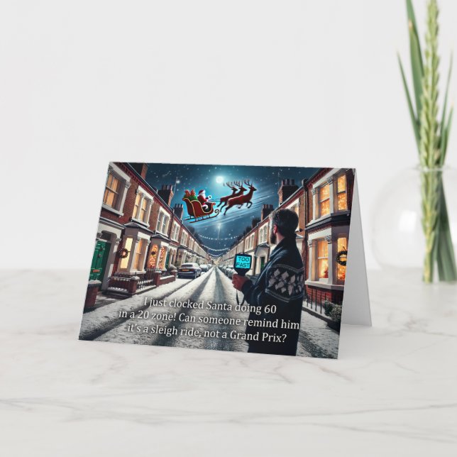 Tarjeta de saludo de Santa Navidades 2024 (Anverso)