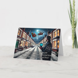 Tarjeta de saludo de Santa Navidades 2024