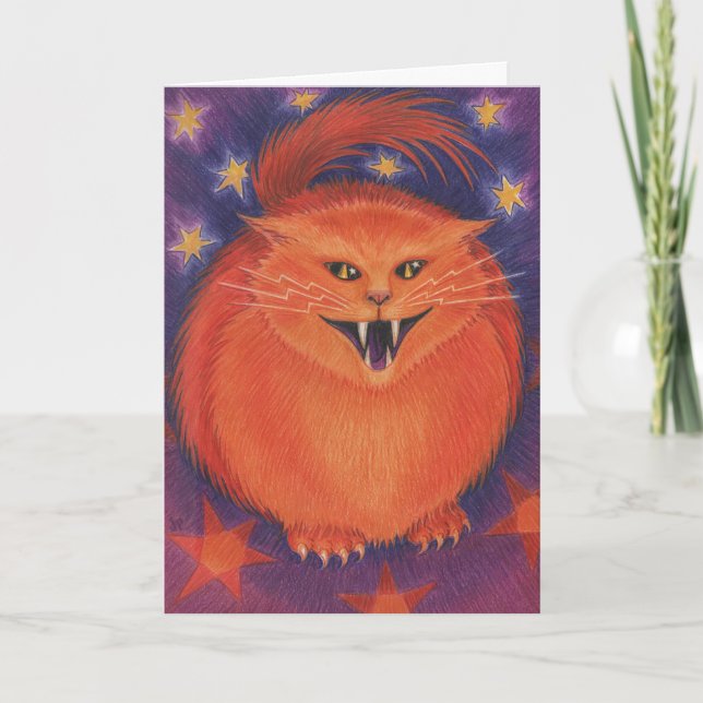 Tarjeta de saludo de Scary Jack 'Happy Halloween' (Anverso)