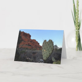 tarjeta de saludo de sedona cactus (el amor está p