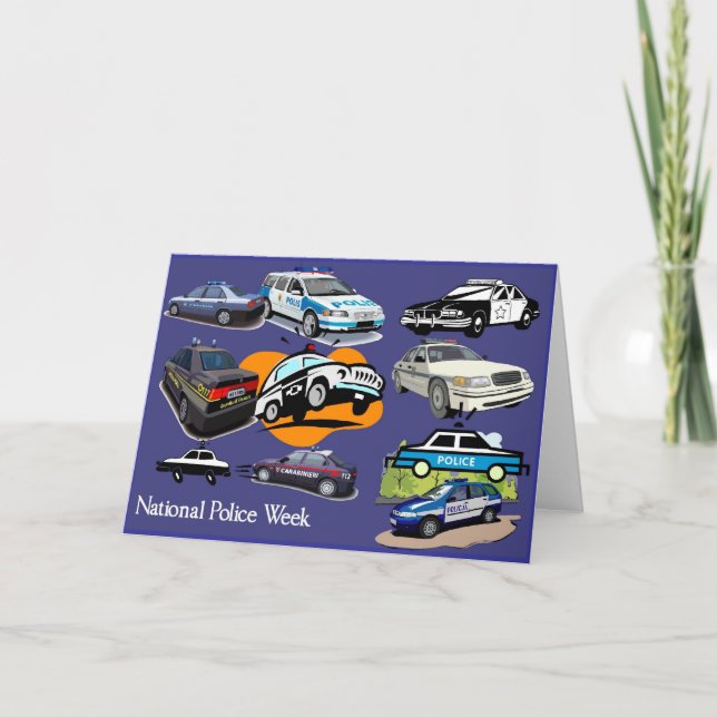 Tarjeta de saludo de Semana de la Policía 3 (Anverso)