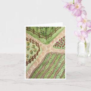 Tarjeta de saludo de senderos de jardín